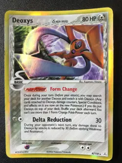 Deoxys 4/110 EX Holon Phantoms 2006 Pokemon holo rare card HP - Image 1