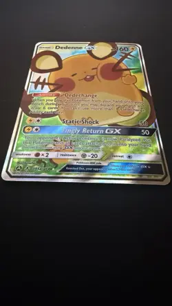 Pokemon Dedenne GX Alternate Art Holo Promo Card 195A/214 English - Image 1
