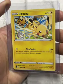 Pokemon TCG Pikachu Silver Tempest 049/195 Regular Common NM/MT Nintendo Card - Image 2