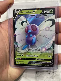 Butterfree V - 001/189 - Pokemon Darkness Ablaze Sword Shield Ultra Rare Card NM - Image 2