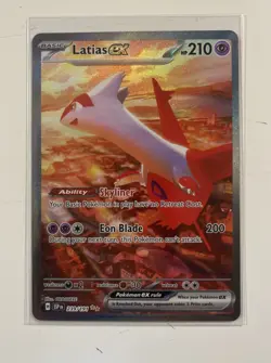 Pokemon Latias ex 239/191 Sv08 Surging Sparks Rare Holo 210 HP Card - Image 1