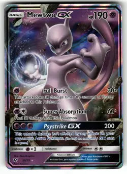 Mewtwo GX 39/73 Shining Legends LP Pokemon Card TCG - Image 1
