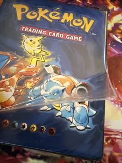 Lot Of Pokemon Cards With 1999 Vintage Card Binder With Lifted Film On Corners - Image 4