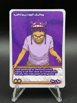 Pokedoodles Suspicious Card Vendor 94/90 - Secret Rare Card - Pokemon Fan Art - Image 1