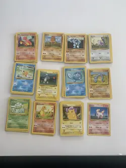 Vintage Pokemon Base Set Lot Of 100 Common Cards HP-NM - Image 1
