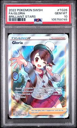 PSA 10 Gloria Full Art TG26 Brilliant Stars Pokemon Card 2022 GEM MINT - Image 1