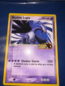 Pokemon XD Gale Of Darkness Shadow Lugia Nintendo World Promo Jumbo Card - Image 1