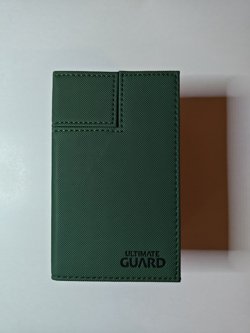 Ultimate Guard Flip’n’Tray 80+ Xenoskin Green/Grey Deck Box MTG Case Used - Image 2