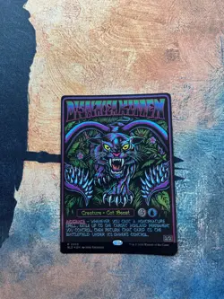 MTG Black Lights and Dark Dungeons Displacer Kitten Secret Lair Foil - Image 3