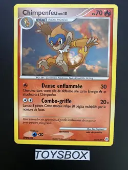 Carte Pokemon Chimpenfeu 56/130 / Diamant Et Perle De Base / Exc FR - Image 2
