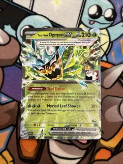 Teal Mask Ogerpon EX 025/167 Play! Stamp Pokemon Series 6 Prize Pack TCG - Image 1