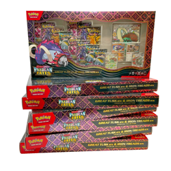 Lot of (7) Pokemon Paldean Fates Great Tusk & Iron Threads ex Premium Collection - Image 1
