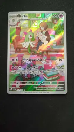 Pokemon TCG Kirlia Scarlet & Violet Base Set 212/198 Holo Illustration Rare - Image 1