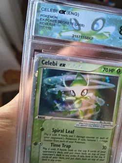 Pokemon EX UNSEEN FORCES - #117/115 Celebi ex - Secret Rare Holo - ENG - HP - Image 3