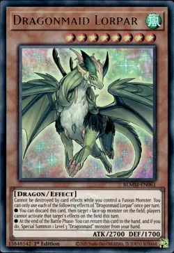 Dragonmaid Lorpar - Emblazoned Ultra Rare 1st Edition BLMM-EN061 - NM - YuGiOh - Image 1