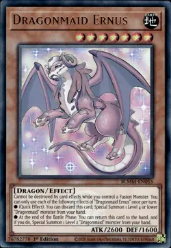 Dragonmaid Ernus - Emblazoned Ultra Rare 1st Edition BLMM-EN055 - NM - YuGiOh - Image 1