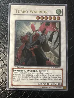 YUGIOH Turbo Warrior CSOC-EN038 Ultimate Rare 1st Edition NM - Image 1