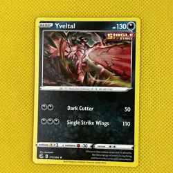 Yveltal 175/264 Rare Fusion Strike 2021 Pokemon Card NM - Image 1