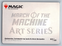 Magic MTG Art Series March of the Machine Quintorius, Loremaster Card #63/81 TCG - Image 2