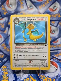 Vintage Pokemon TCG Team Rocket Dark Dragonite Unlimited 22/82 Near Mint - Image 1