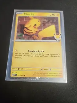 LOT OF 3 - Pikachu 051 /162 Stamped Promo 2026 Pokemon Day 30th TCG With Coins - Image 4