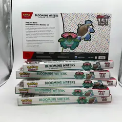 Lot of (6) Pokemon TCG 151 Blooming Waters Premium Collection Boxes SEALED - Image 2