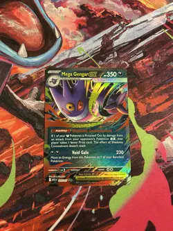 Pokemon Mega Gengar ex 056/094 Phantasmal Flames Double Rare Holo NM English - Image 1