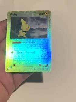 Pokemon TCG - Pichu - 20/100 - Rare Reverse Holo - Ex Sandstorm - LP/VLP - Image 5