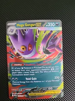 Mega Gengar ex 056/094 Pokemon TCG Mega Evolution: Phantasmal Flames NM - Image 1