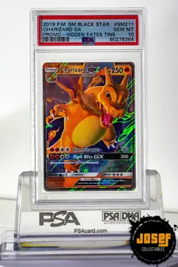 PSA 10 - Pokemon - Charizard GX - Hidden Fates - SM211 - 2019 Black Star Promo! - Image 1