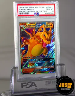 PSA 10 - Pokemon - Charizard GX - Hidden Fates - SM211 - 2019 Black Star Promo! - Image 4
