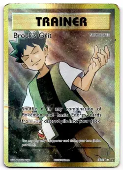 Brock's Grit 107/108 Ultra Rare Evolutions Pokemon Damaged - Image 1