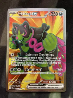 Okidogi ex 082/064 Sv: Shrouded Fable Holo Pokemon Card Full Art Dark Type - Image 1