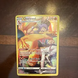 Pokemon Charizard TG03/TG30 Full Art Holo Ultra Rare Lost Origin Trainer 2022 - Image 1