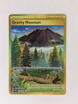 Gravity Mountain 250/191 Surging Sparks Gold Hyper Rare Pokemon TCG LP - Image 1