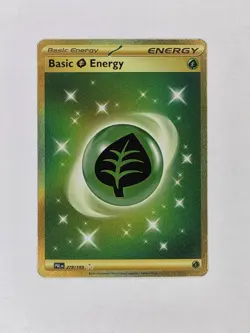 Pokemon TCG - Grass Energy 278/193 - SV Paldea Evolved - Gold Hyper Rare NM - Image 1