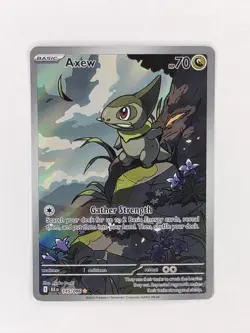 Pokemon TCG Axew IR 145/086 Black Bolt Illustration Rare - Image 1