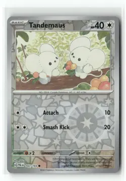 Tandemaus 167/193 Common Paldea Evolved Pokemon Reverse Holo Near Mint - Image 1