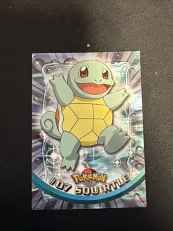 Pokemon Vintage Topps Squirtle #07 Rare LP Black Label English Non-Holo - Image 1