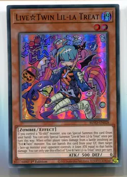 Yu-Gi-Oh! Live Twin Lil la Treat Ultra Rare englisch BVO-EN028 Sußes - Image 1