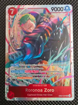 Roronoa Zoro SR - (EB04-007) - One Piece Adventure on Kami’s Island - NM - Image 1