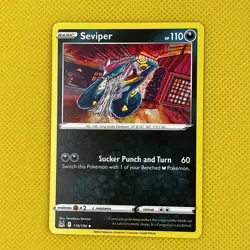 Seviper 116/196 Uncommon Lost Origins 2022 Pokemon Card NM - Image 1