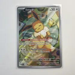 Pokemon TCG Eevee Prismatic Evolutions Black Star Promo Card ETB #173 - Image 1