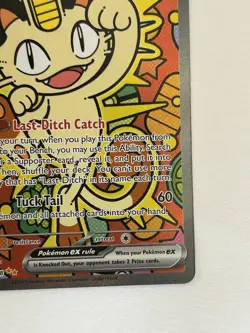 Pokemon Meowth EX Full Art Foil Card 121/088 Pokemon TCG Perfect order - Image 4