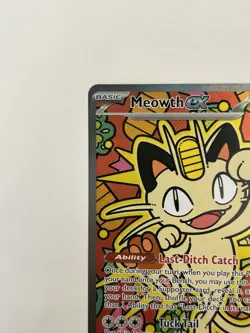 Pokemon Meowth EX Full Art Foil Card 121/088 Pokemon TCG Perfect order - Image 5