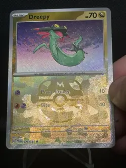 Pokemon Dreepy Prismatic Evolutions Card 071/131 Masterball Reverse Holo TCG - Image 1