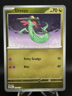 Pokemon Dreepy Prismatic Evolutions Card 071/131 Masterball Reverse Holo TCG - Image 2