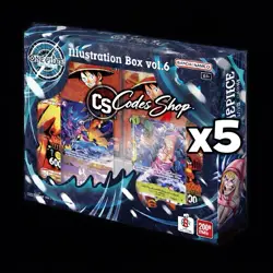Bandai Trading Card Games One Piece Illustration Box Vol. 6 - 5 BOXES - Image 1