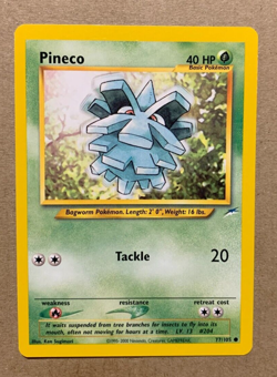 Pineco 77/105 Neo Destiny - Common Pokemon Card - NM/Mint - Image 1