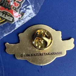 Two Yu-gi-oh Trading Card Game Duelist League 1996 Badge Hat Pins - Image 5